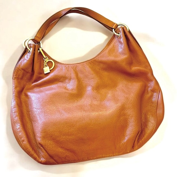 Michael Kors slouchy Fulton style shoulder bag in caramel brown - Picture 7 of 16